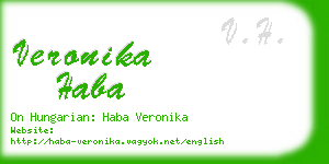 veronika haba business card